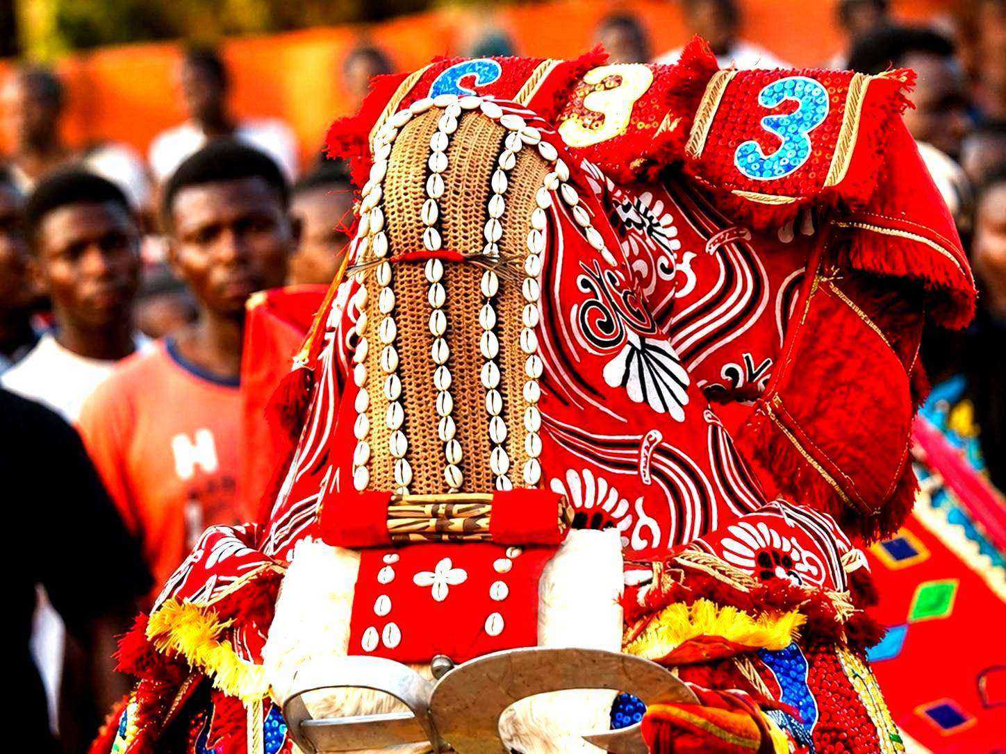 Masque cérémoniel vodun, patrimoine spirituel du Bénin